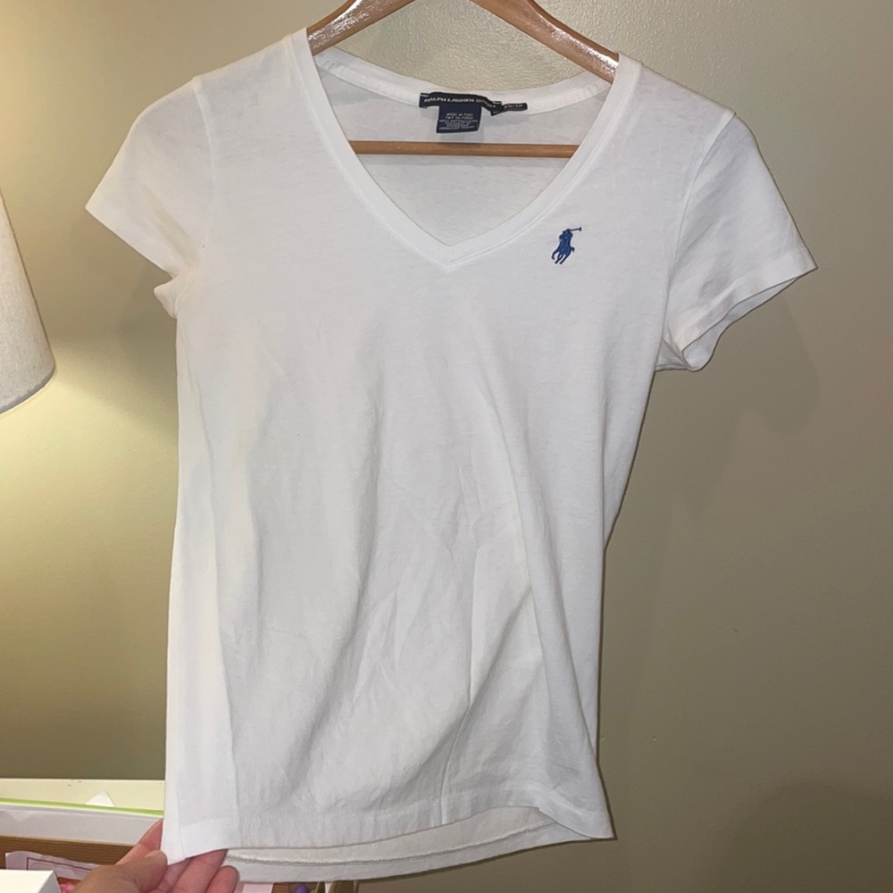 White Ralph Lauren Sport t shirt womens fit